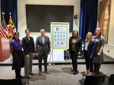 ASCE Maryland Section leadership and guests at the release of the 2025 Report Card for Maryland's Infrastructure